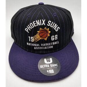 Ultra Game NBA‎ Phoenix Suns 1968 Pinstripe Purple Black Snapback Hat